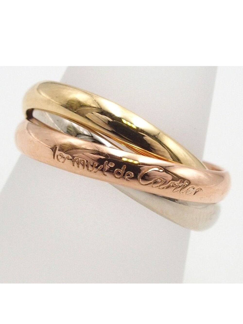 Cartier Trinity MM Three Color Gold 59 Ring